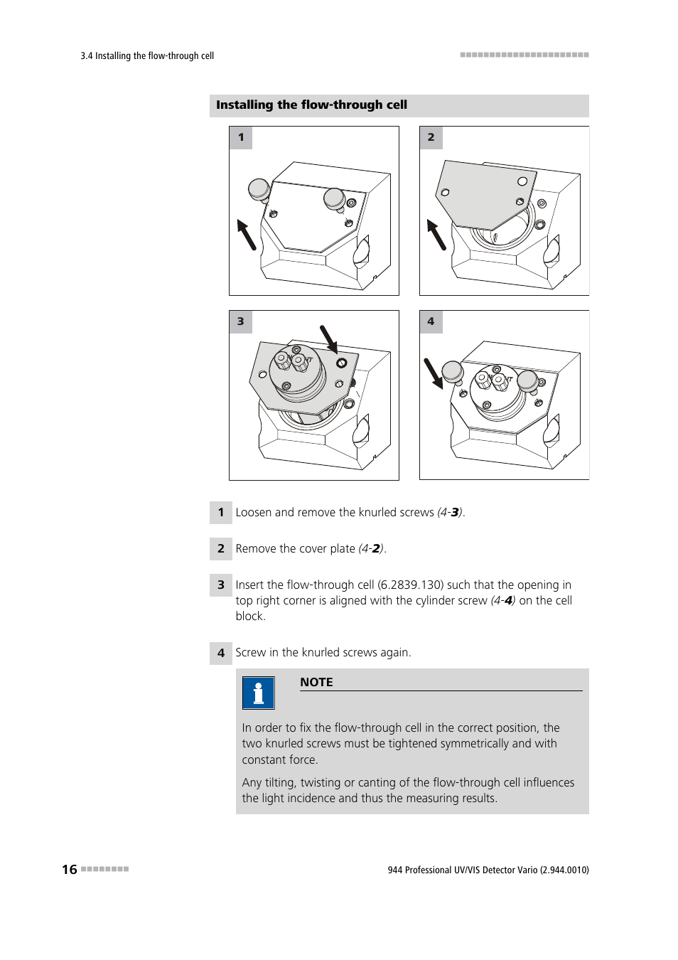 Metrohm 944 Professional UV/VIS Detector Vario User Manual | Page 24 / 52