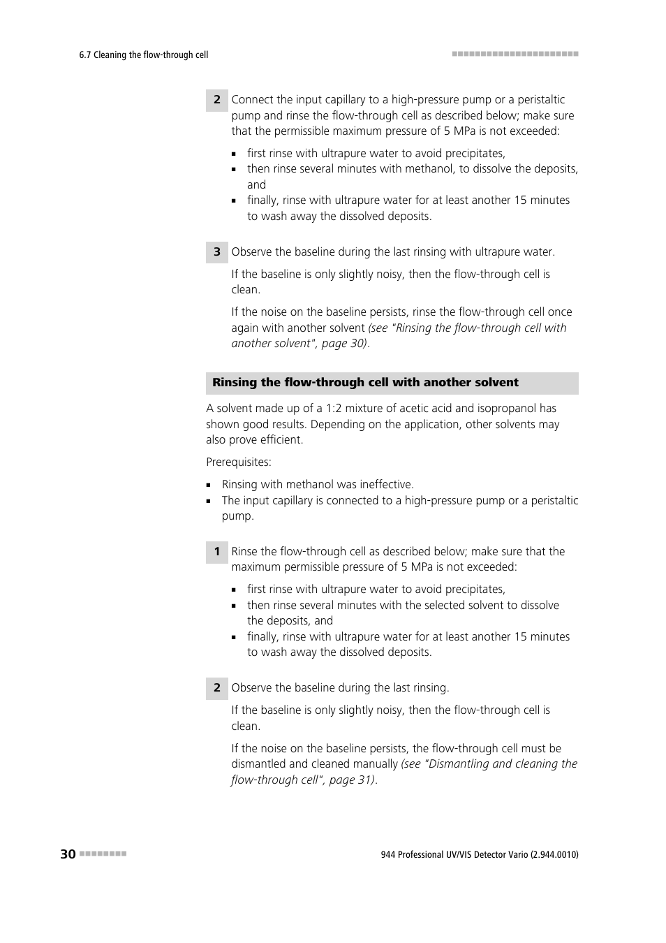 Metrohm 944 Professional UV/VIS Detector Vario User Manual | Page 38 / 52