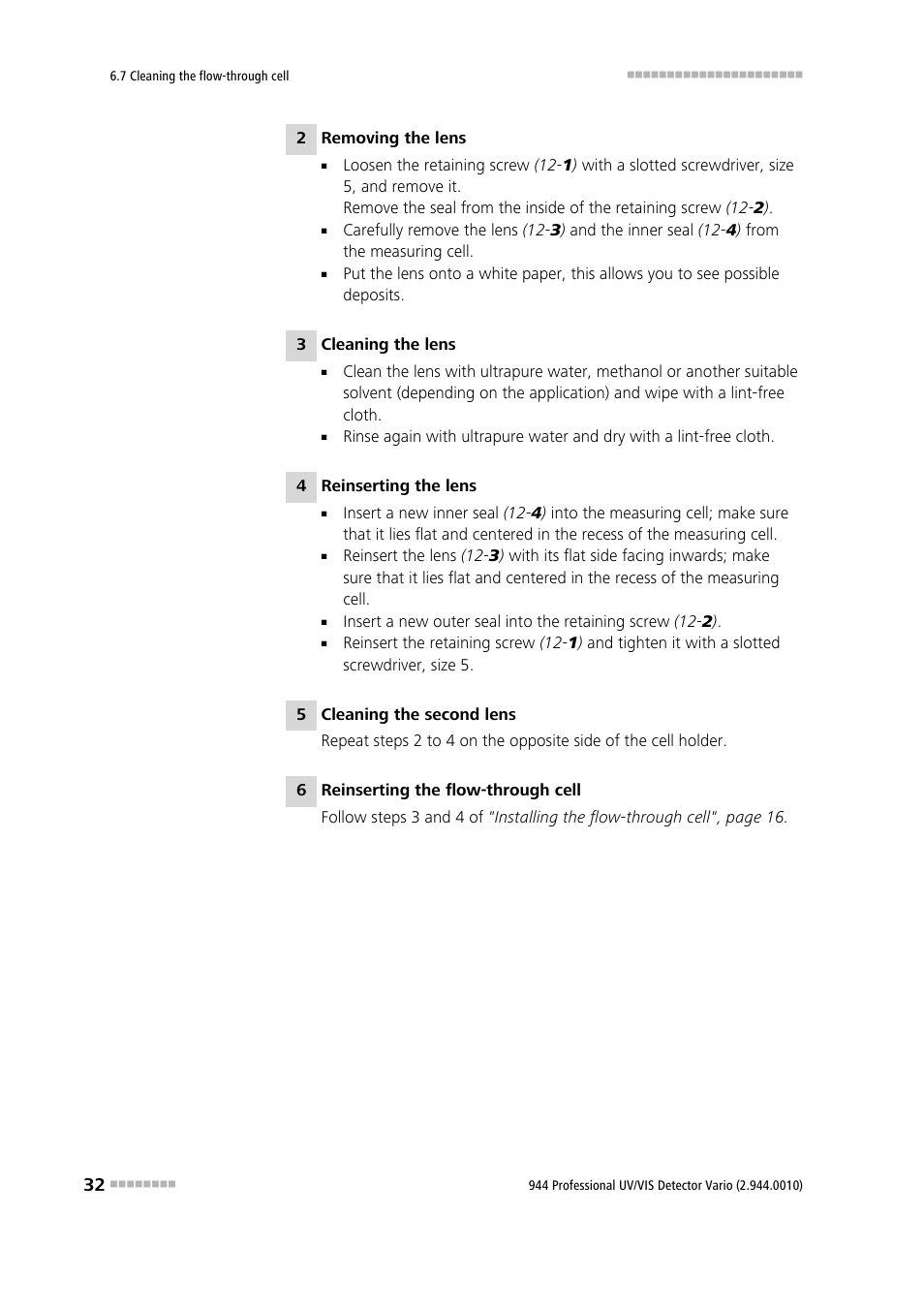 Metrohm 944 Professional UV/VIS Detector Vario User Manual | Page 40 / 52