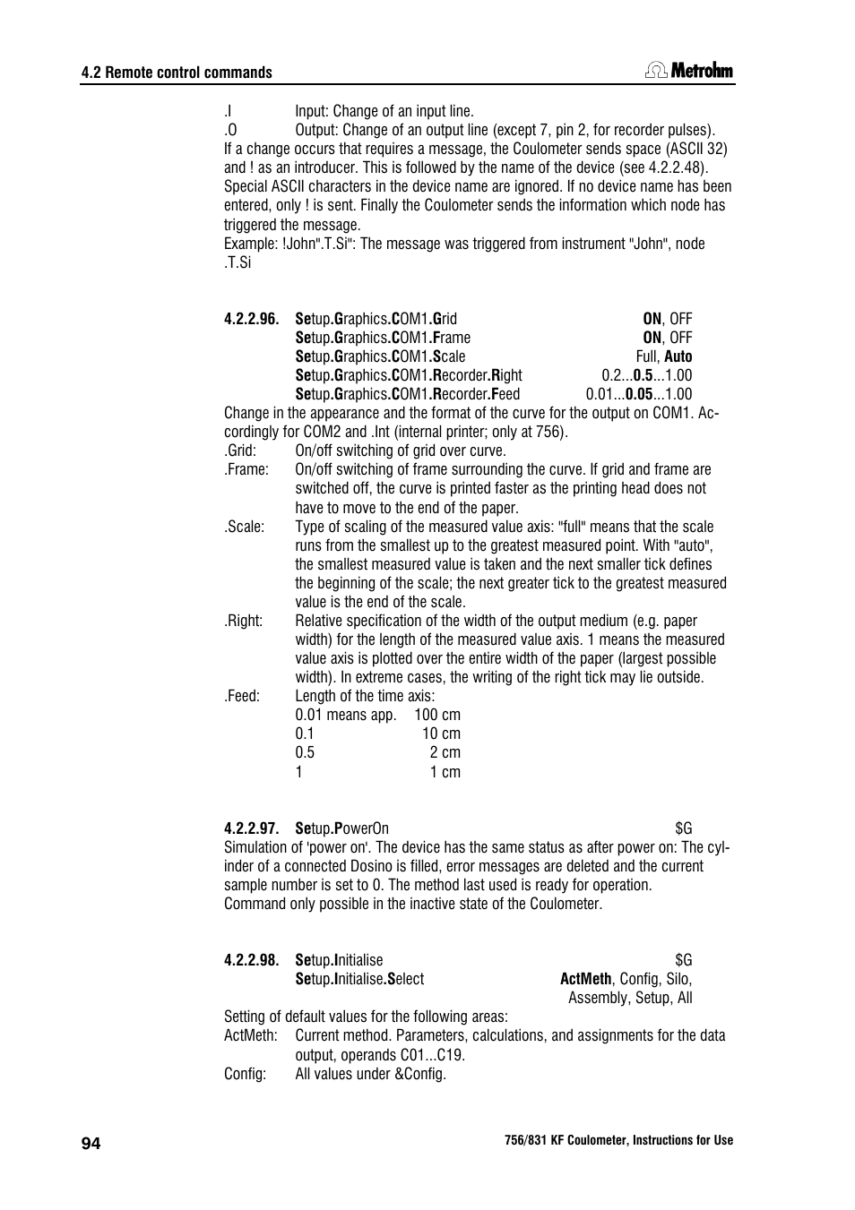 Metrohm 756 KF Coulometer User Manual | Page 102 / 162