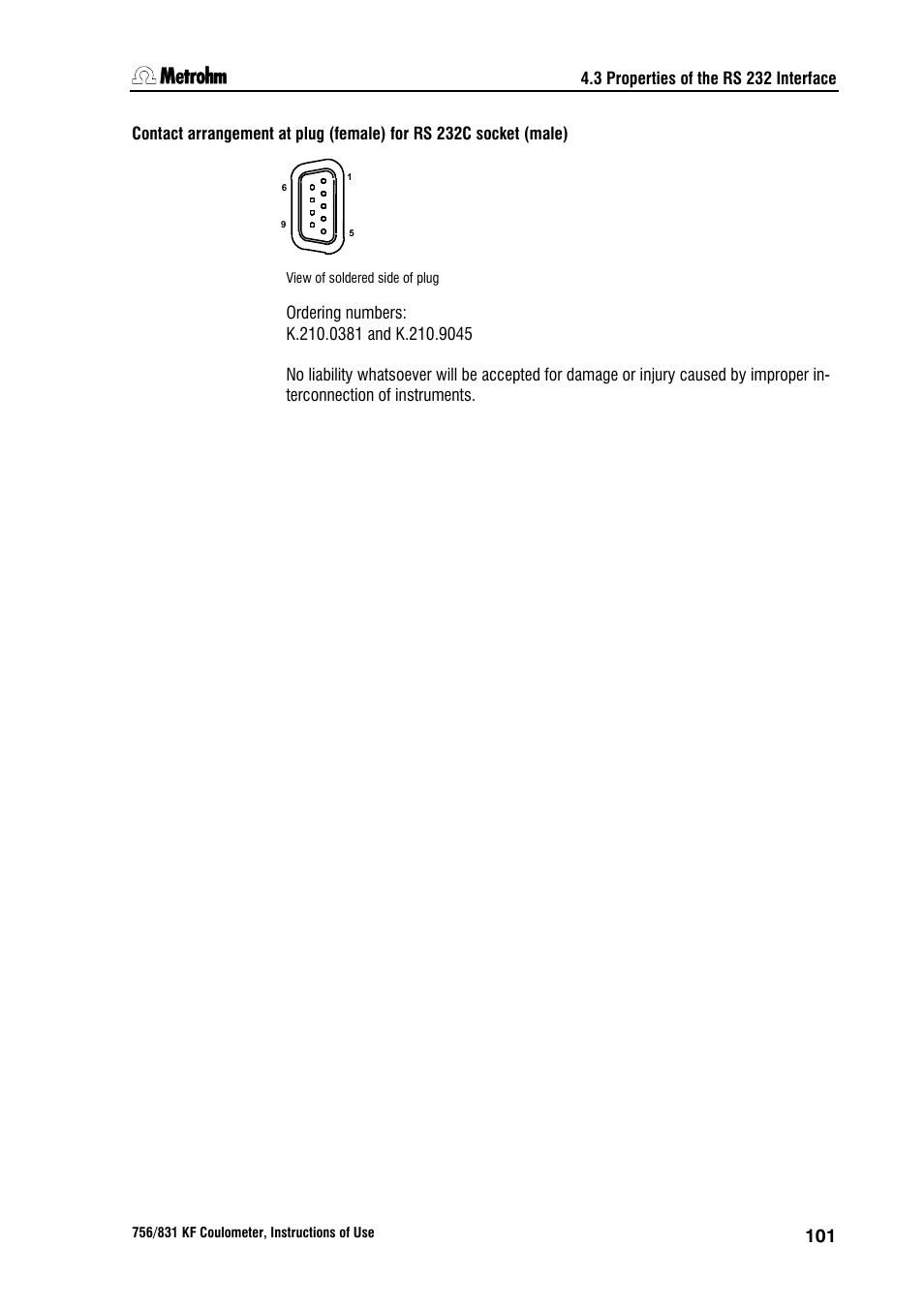 Metrohm 756 KF Coulometer User Manual | Page 109 / 162