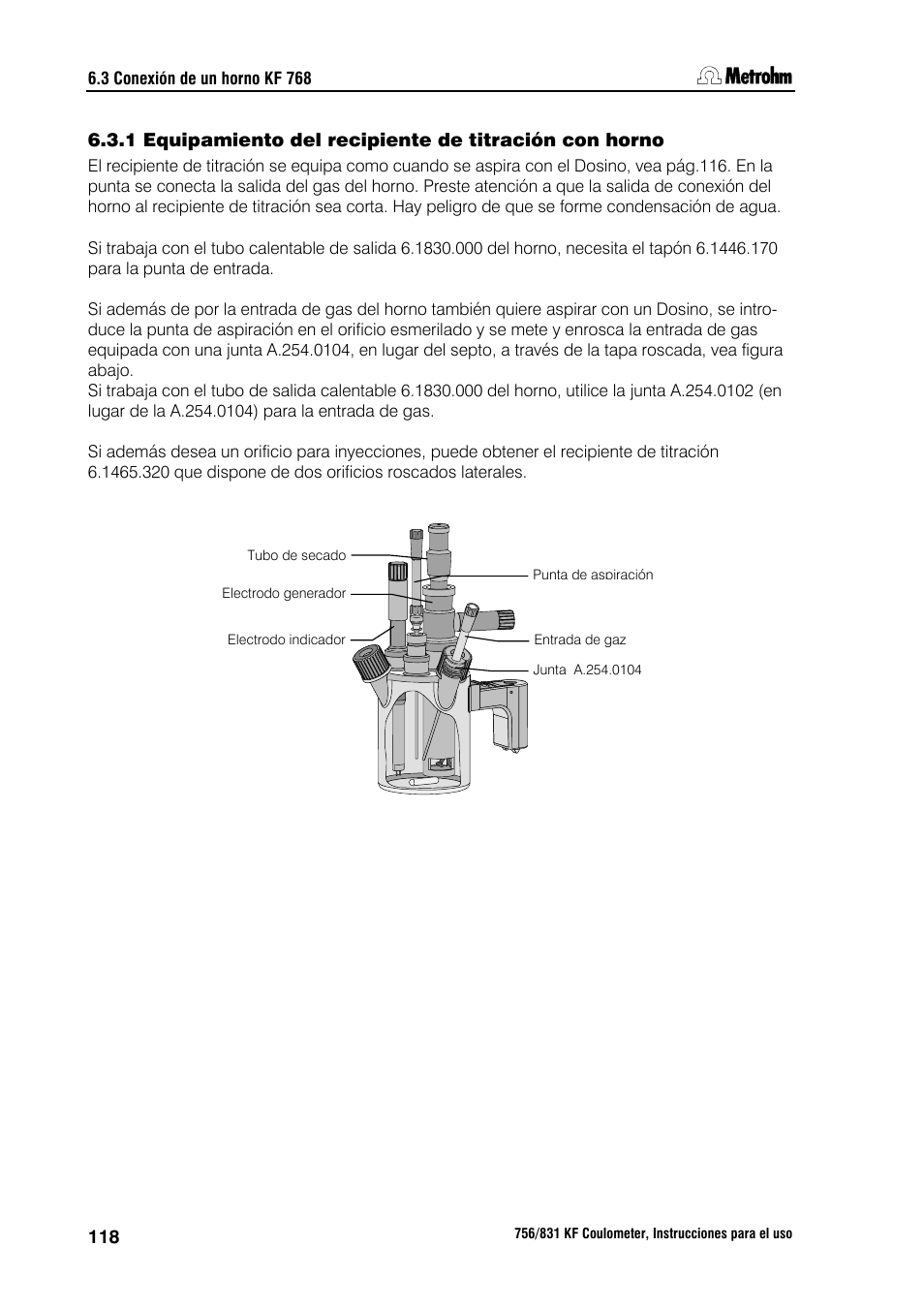 Metrohm 756 KF Coulometer User Manual | Page 126 / 162