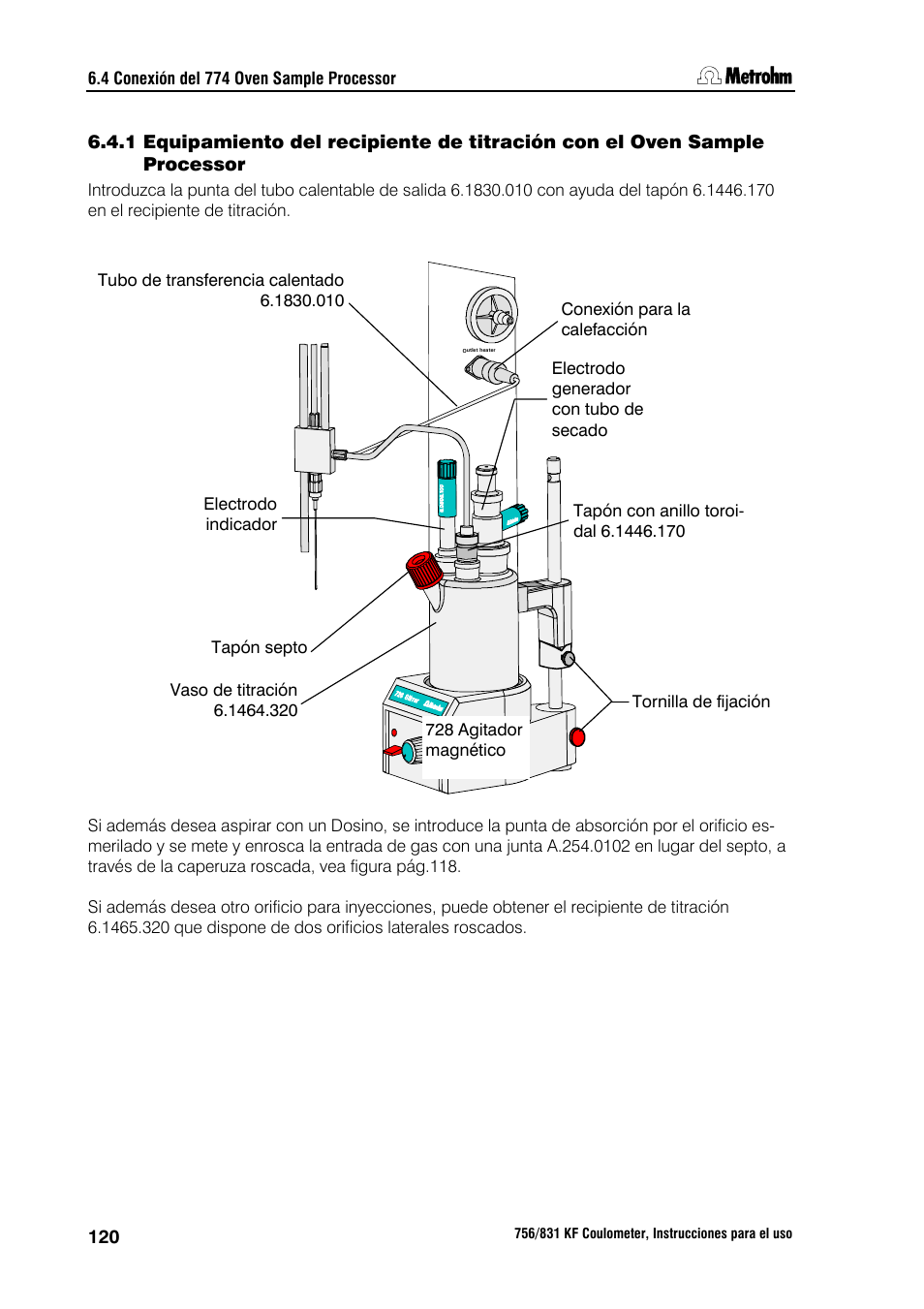 Metrohm 756 KF Coulometer User Manual | Page 128 / 162