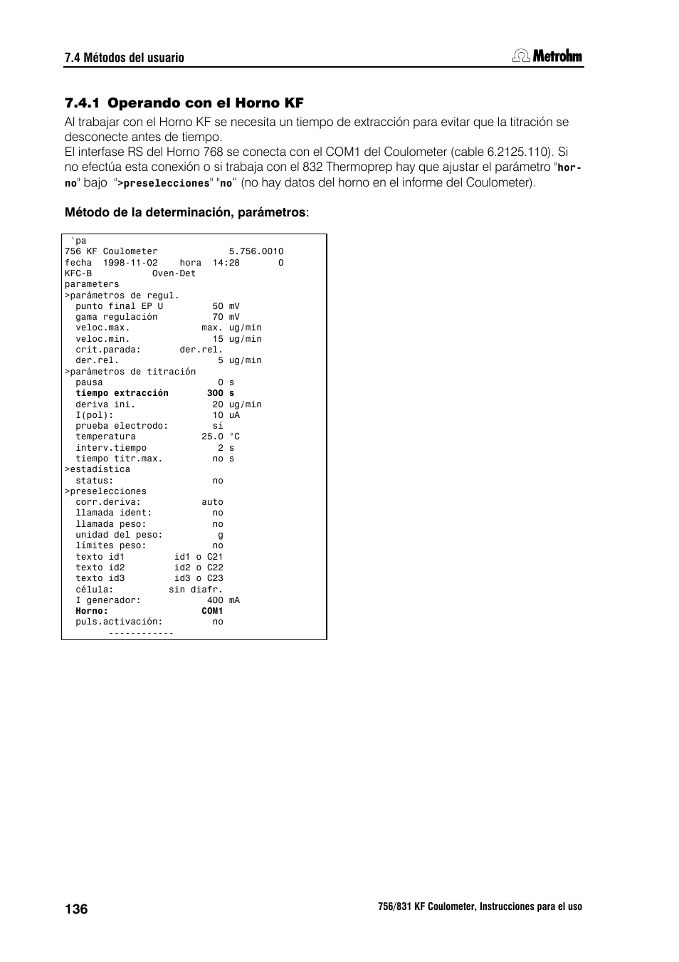 Metrohm 756 KF Coulometer User Manual | Page 144 / 162