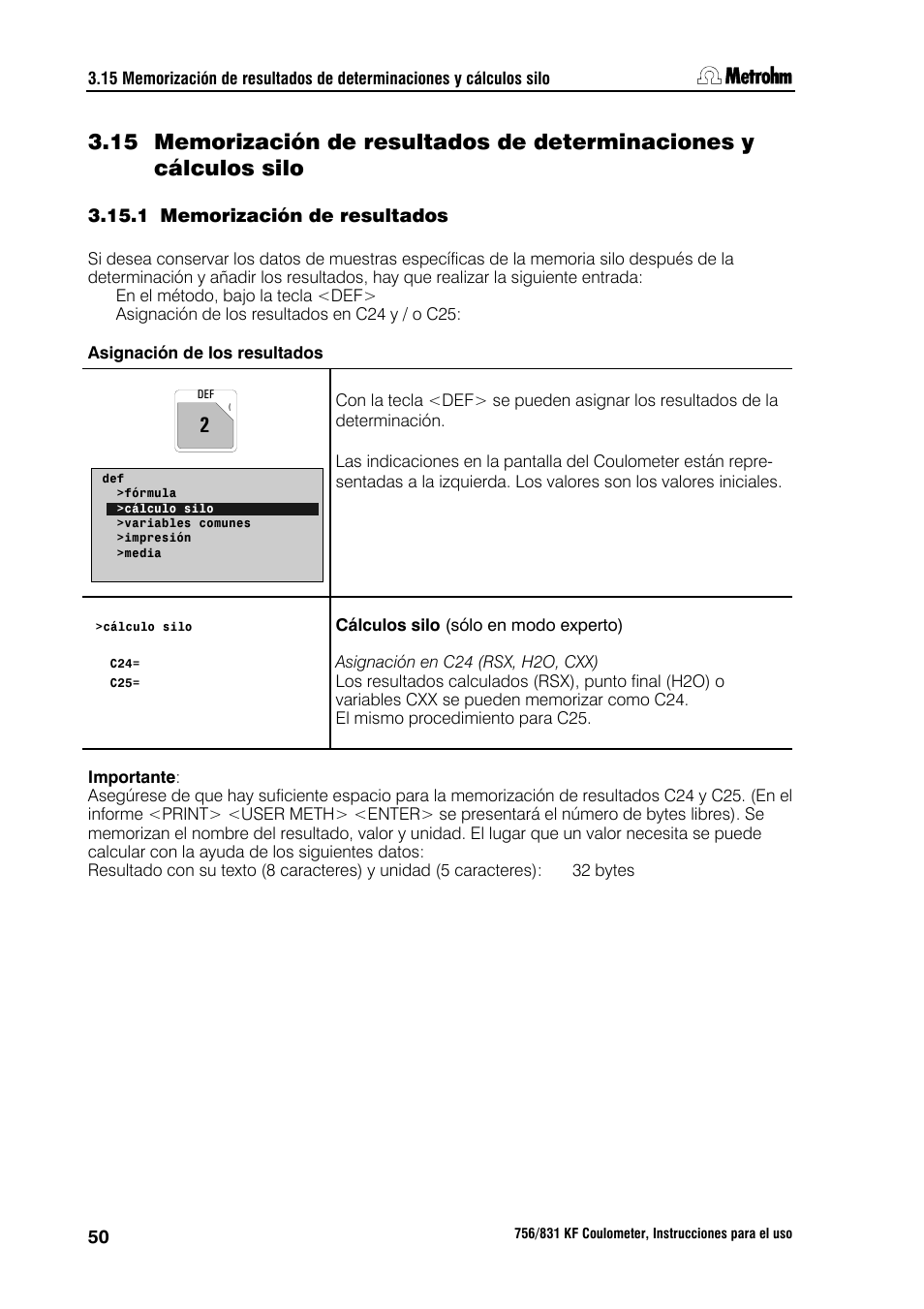 Metrohm 756 KF Coulometer User Manual | Page 58 / 162