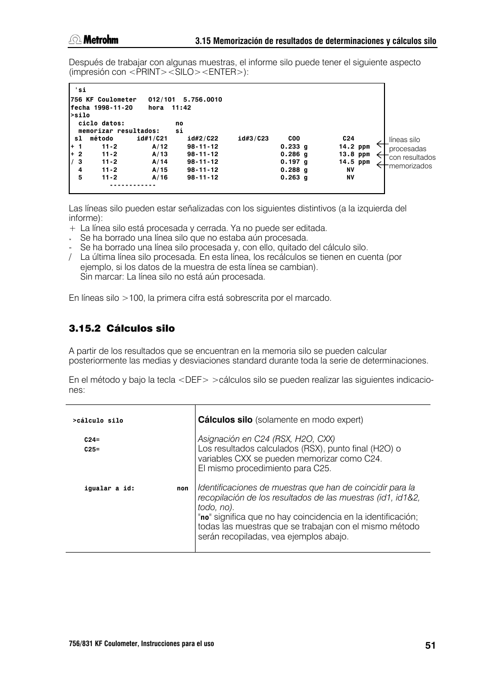 Metrohm 756 KF Coulometer User Manual | Page 59 / 162