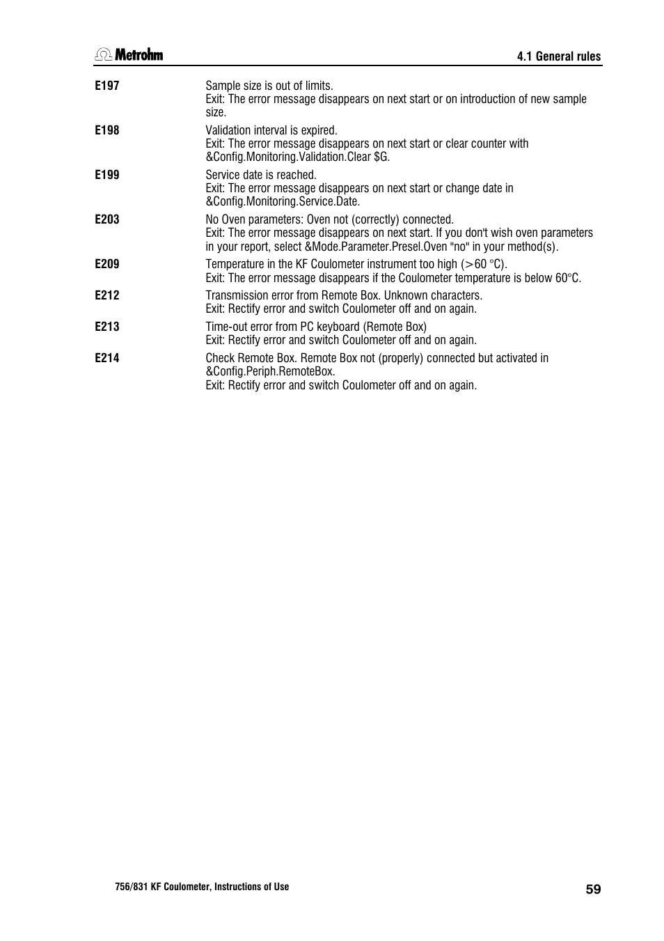 2 remote control commands, 1 overview | Metrohm 756 KF Coulometer User Manual | Page 67 / 162