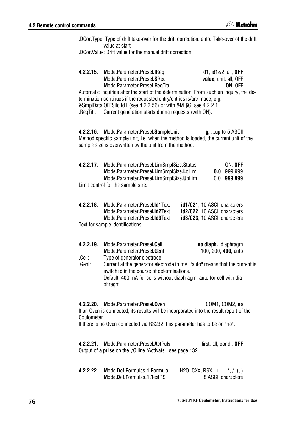 Metrohm 756 KF Coulometer User Manual | Page 84 / 162