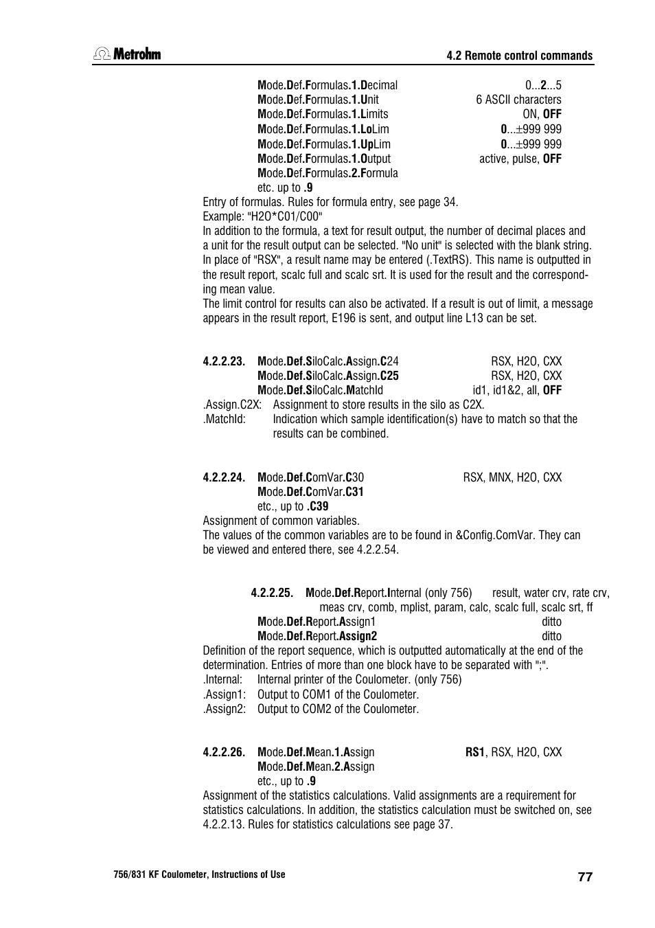 Metrohm 756 KF Coulometer User Manual | Page 85 / 162