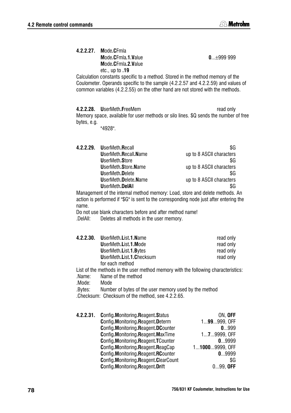 Metrohm 756 KF Coulometer User Manual | Page 86 / 162