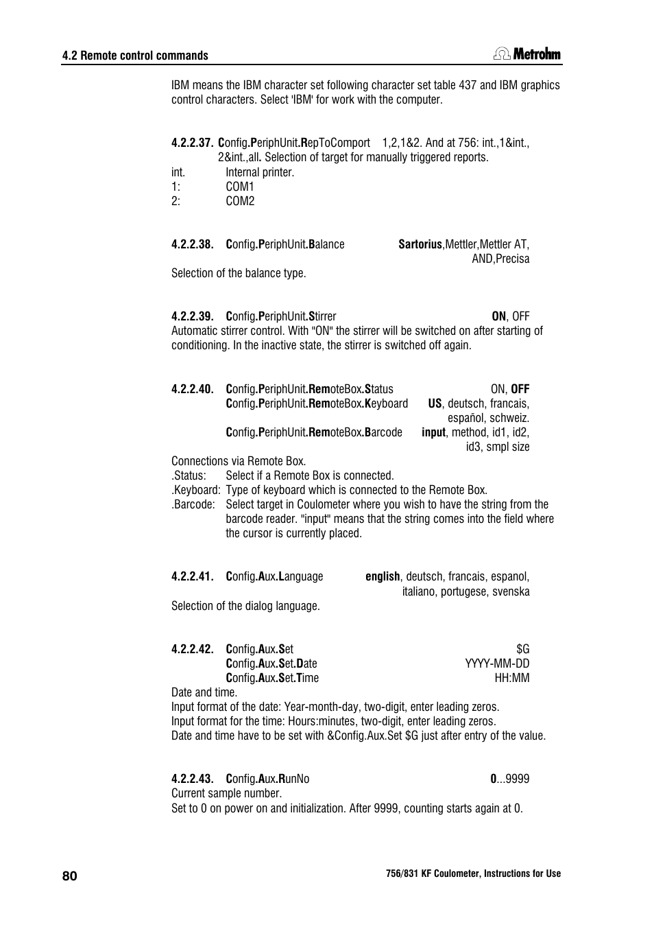 Metrohm 756 KF Coulometer User Manual | Page 88 / 162