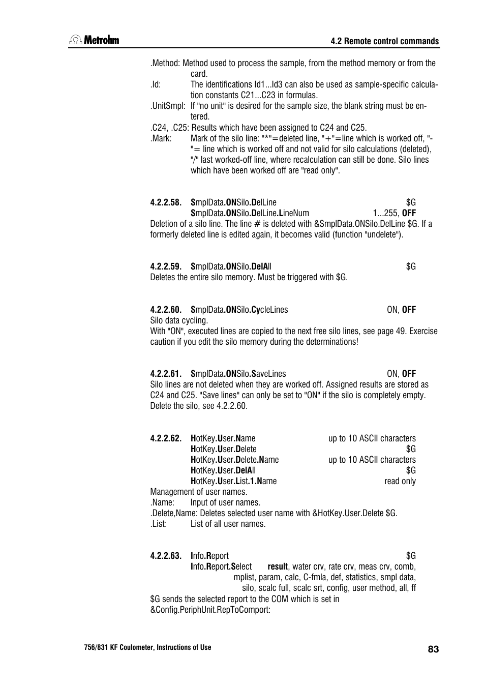 Metrohm 756 KF Coulometer User Manual | Page 91 / 162