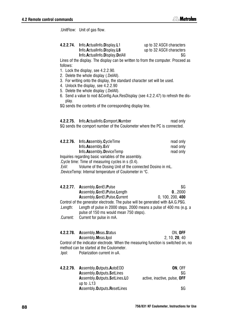 Metrohm 756 KF Coulometer User Manual | Page 96 / 162