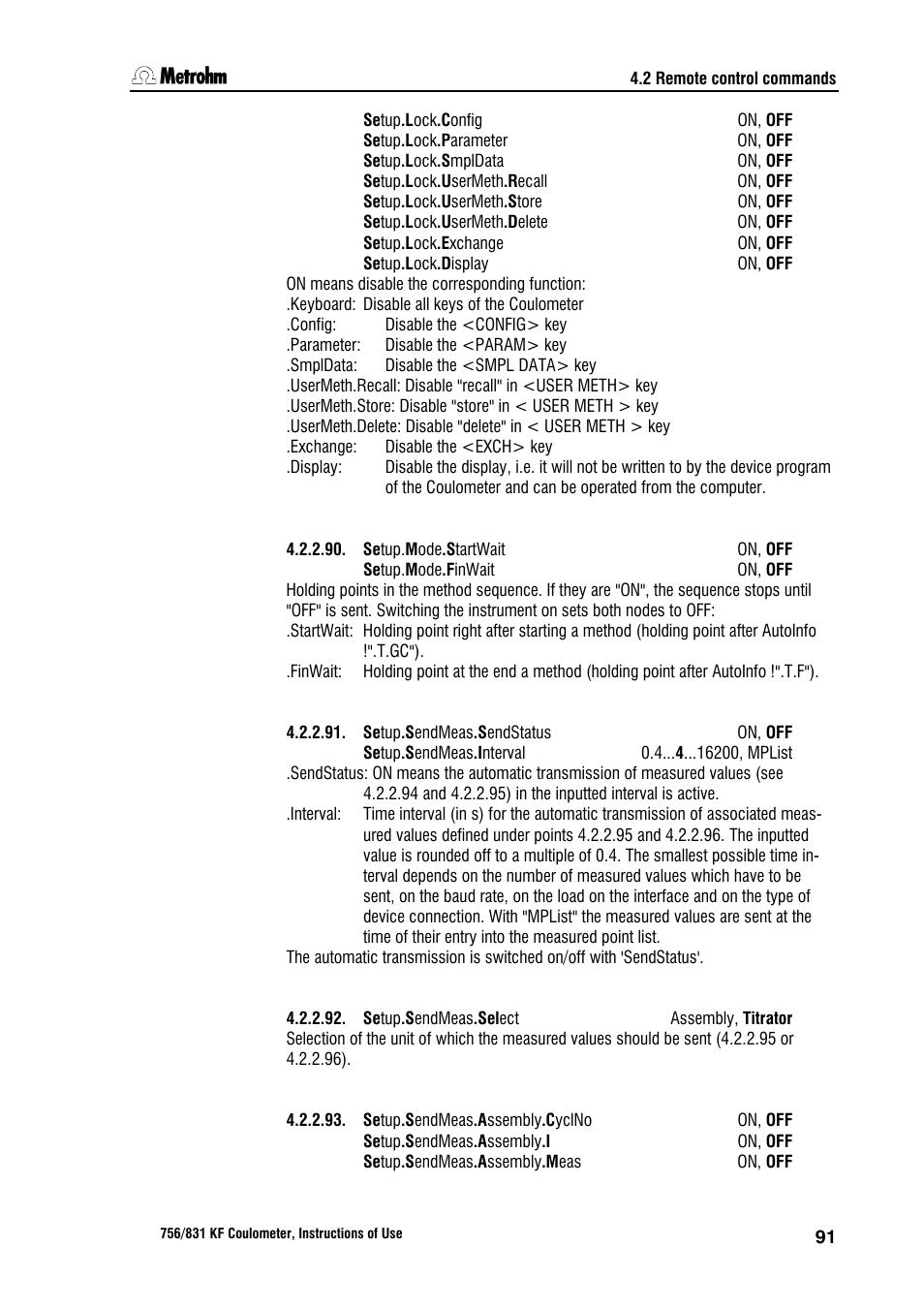 Metrohm 756 KF Coulometer User Manual | Page 99 / 162