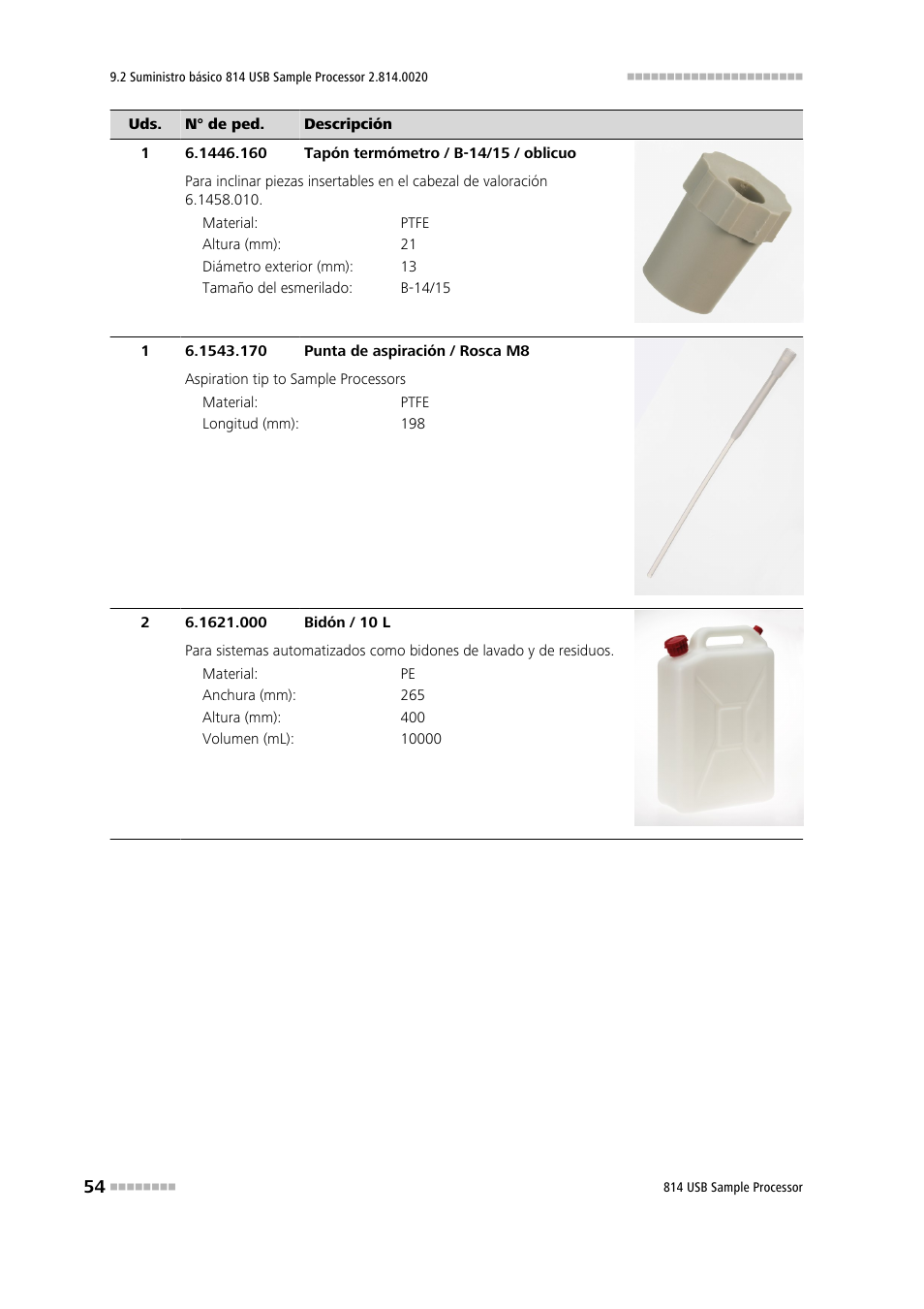 Metrohm 814 USB Sample Processor User Manual | Page 62 / 91