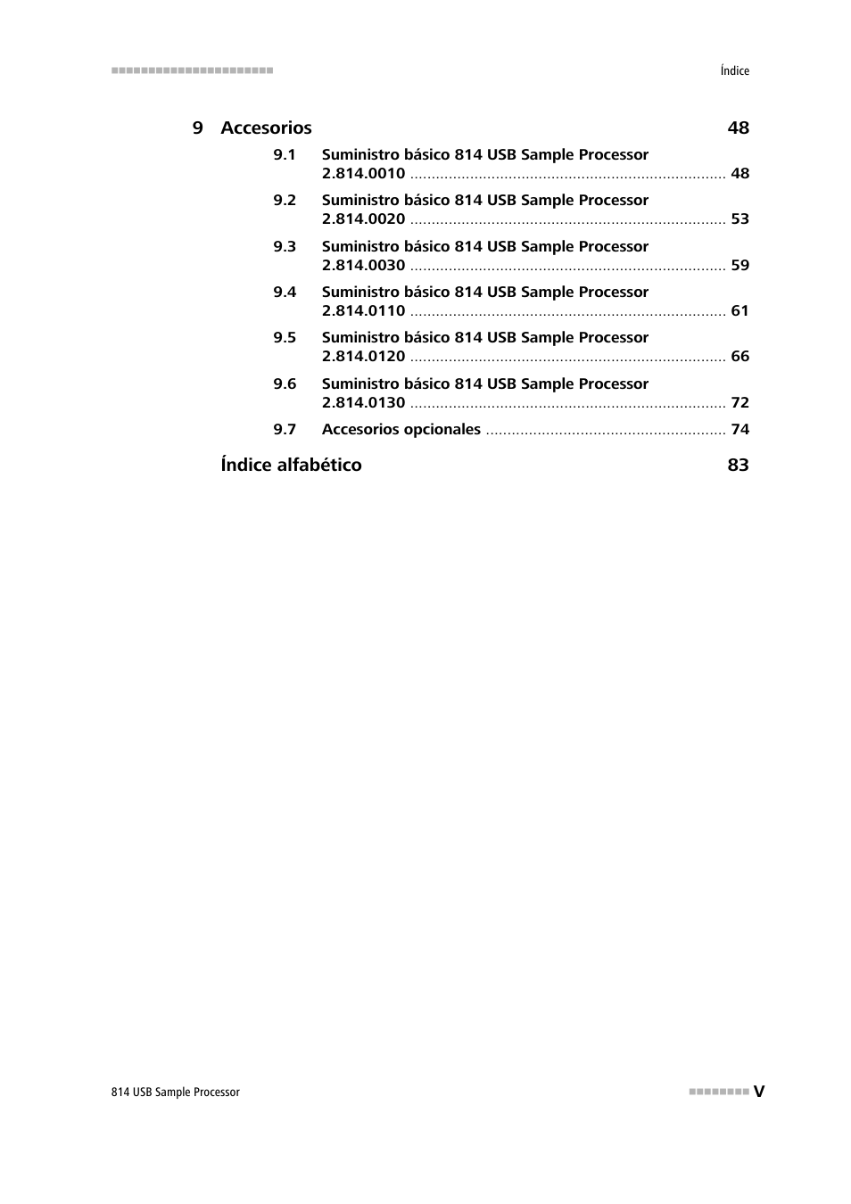 Metrohm 814 USB Sample Processor User Manual | Page 7 / 91