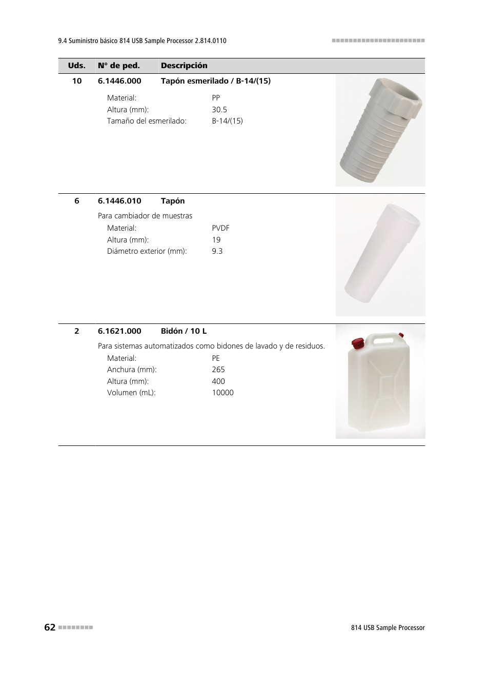 Metrohm 814 USB Sample Processor User Manual | Page 70 / 91