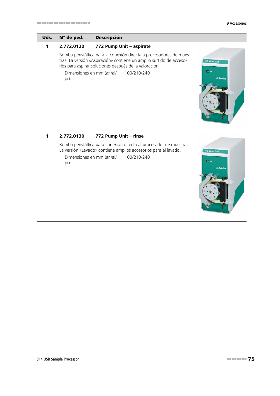 Metrohm 814 USB Sample Processor User Manual | Page 83 / 91