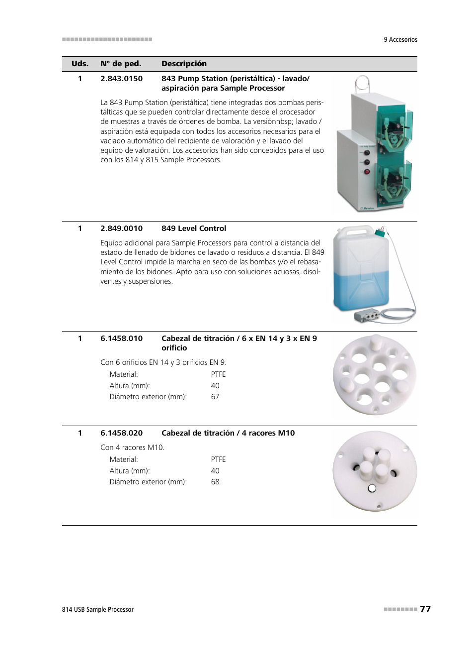 Metrohm 814 USB Sample Processor User Manual | Page 85 / 91