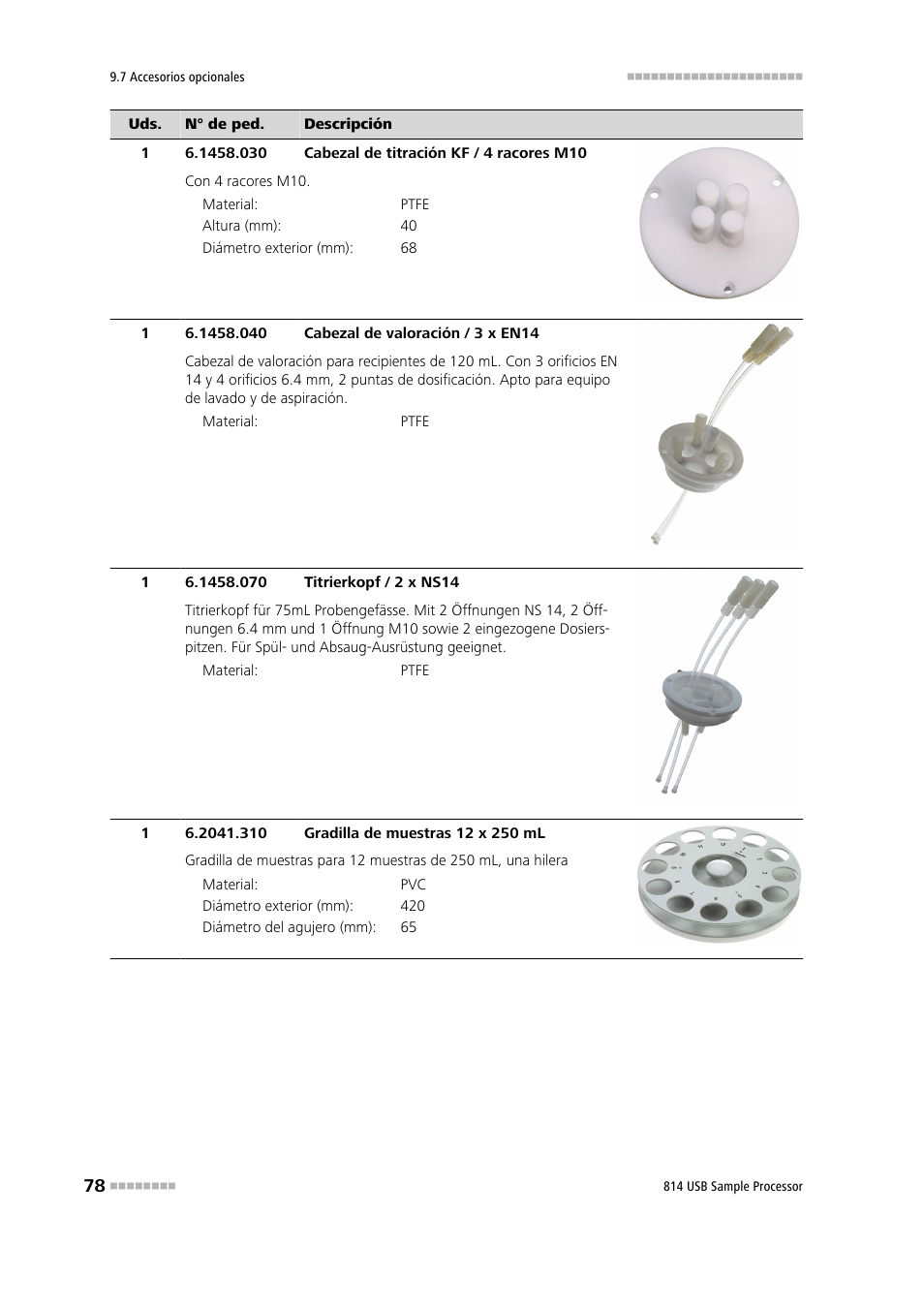 Metrohm 814 USB Sample Processor User Manual | Page 86 / 91