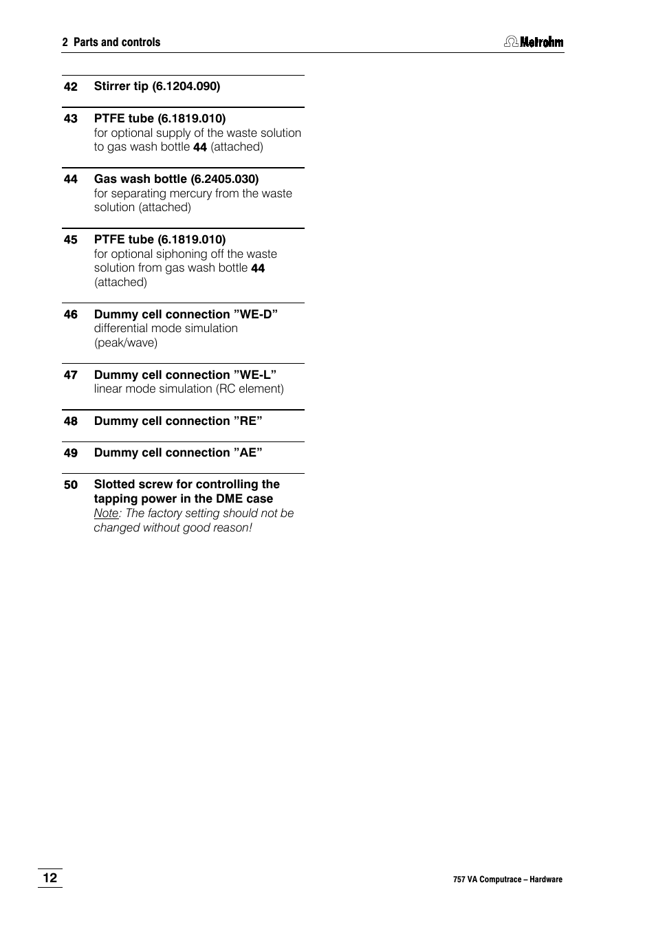 Metrohm 757 VA Computrace User Manual | Page 16 / 82