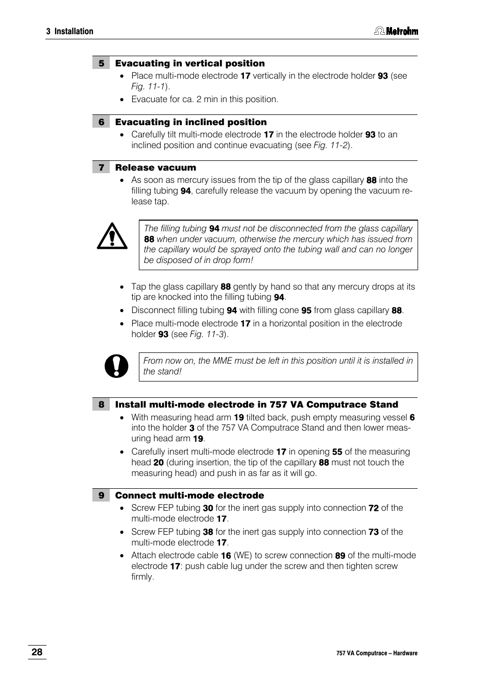 Metrohm 757 VA Computrace User Manual | Page 32 / 82