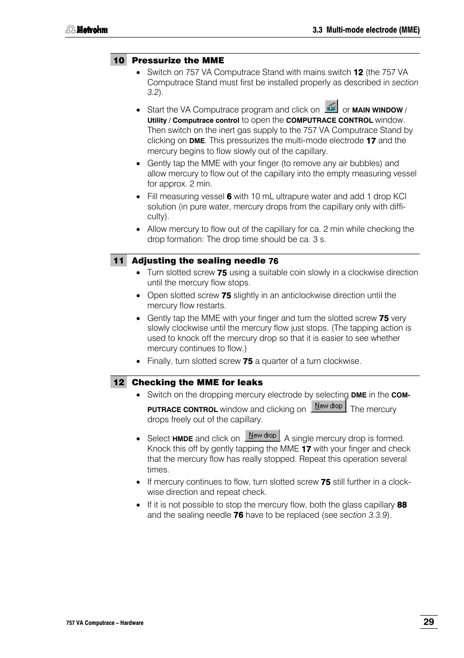 Metrohm 757 VA Computrace User Manual | Page 33 / 82