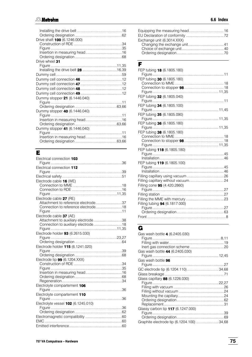 Metrohm 757 VA Computrace User Manual | Page 79 / 82