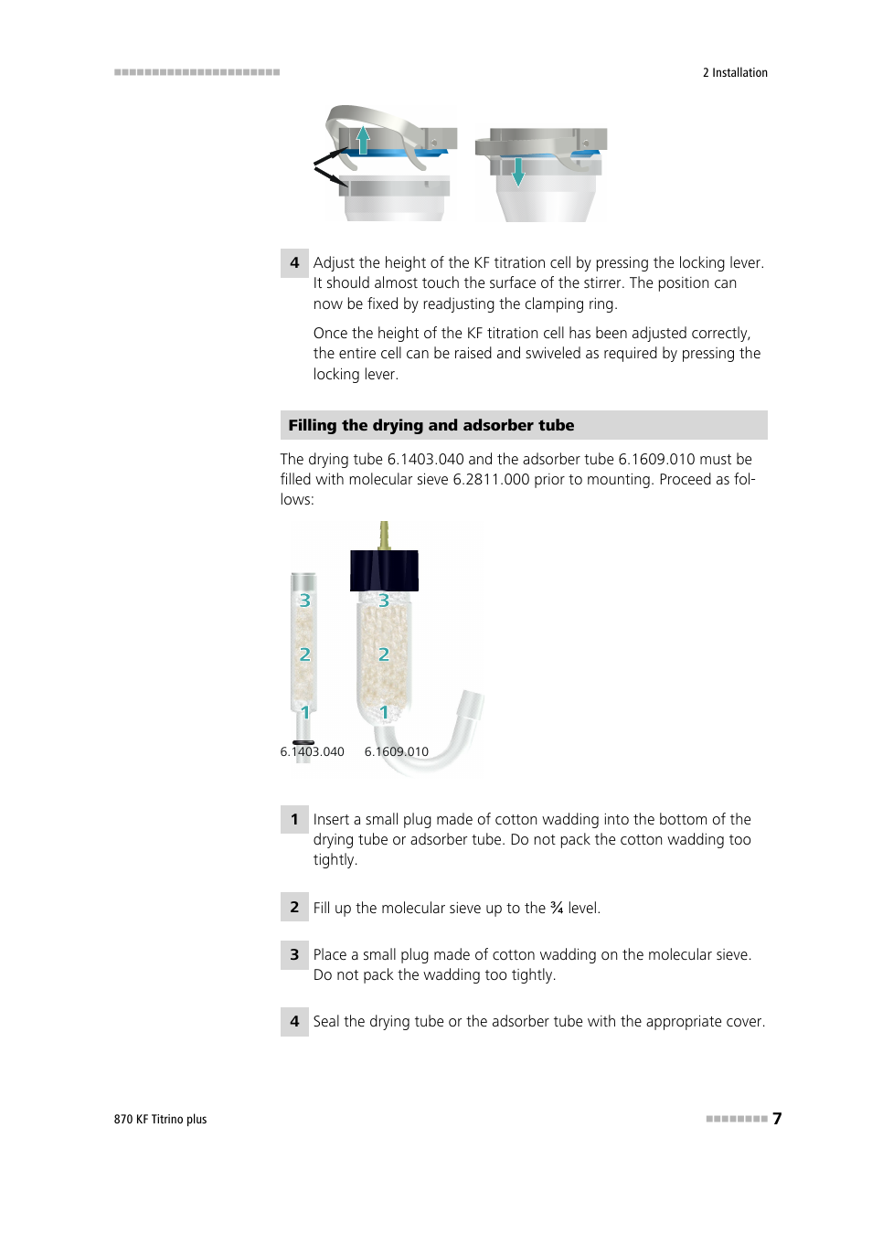 Metrohm 870 KF Titrino plus Installation User Manual | Page 13 / 44