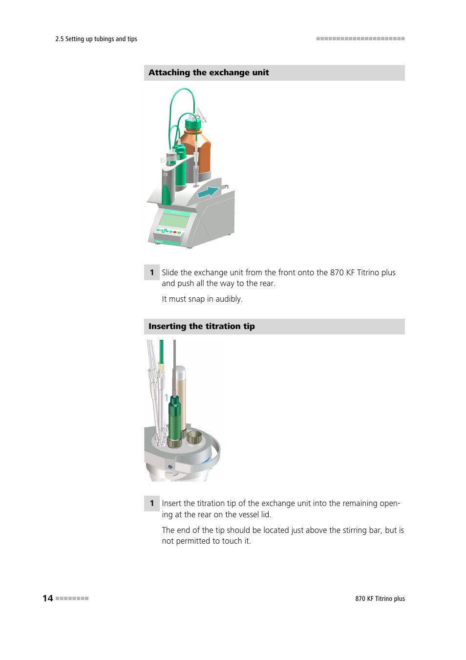 Metrohm 870 KF Titrino plus Installation User Manual | Page 20 / 44