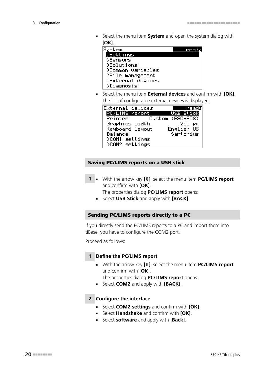 Metrohm 870 KF Titrino plus Installation User Manual | Page 26 / 44