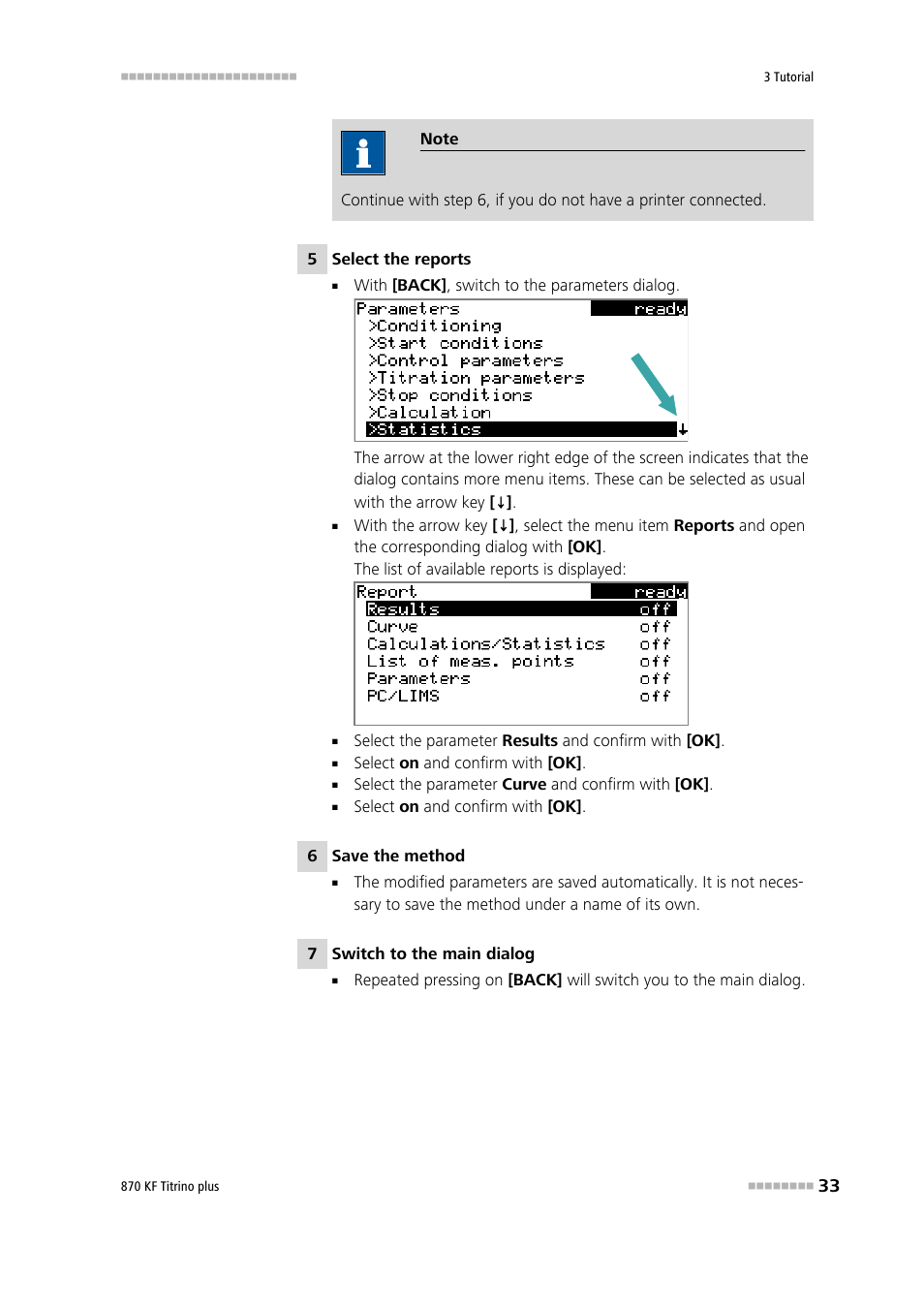 Metrohm 870 KF Titrino plus Installation User Manual | Page 39 / 44