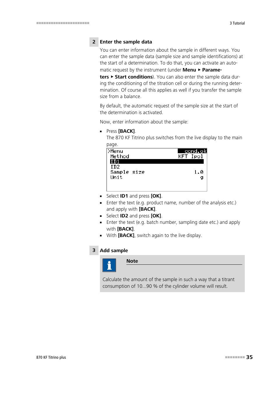 Metrohm 870 KF Titrino plus Installation User Manual | Page 41 / 44