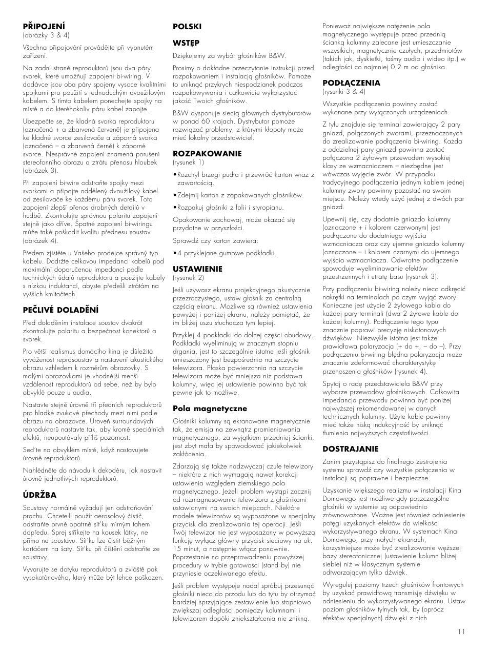 Bowers & Wilkins CC6 S2 User Manual | Page 13 / 20