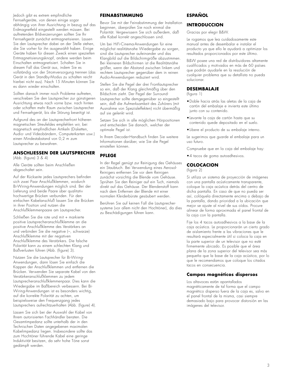 Bowers & Wilkins CC6 S2 User Manual | Page 5 / 20