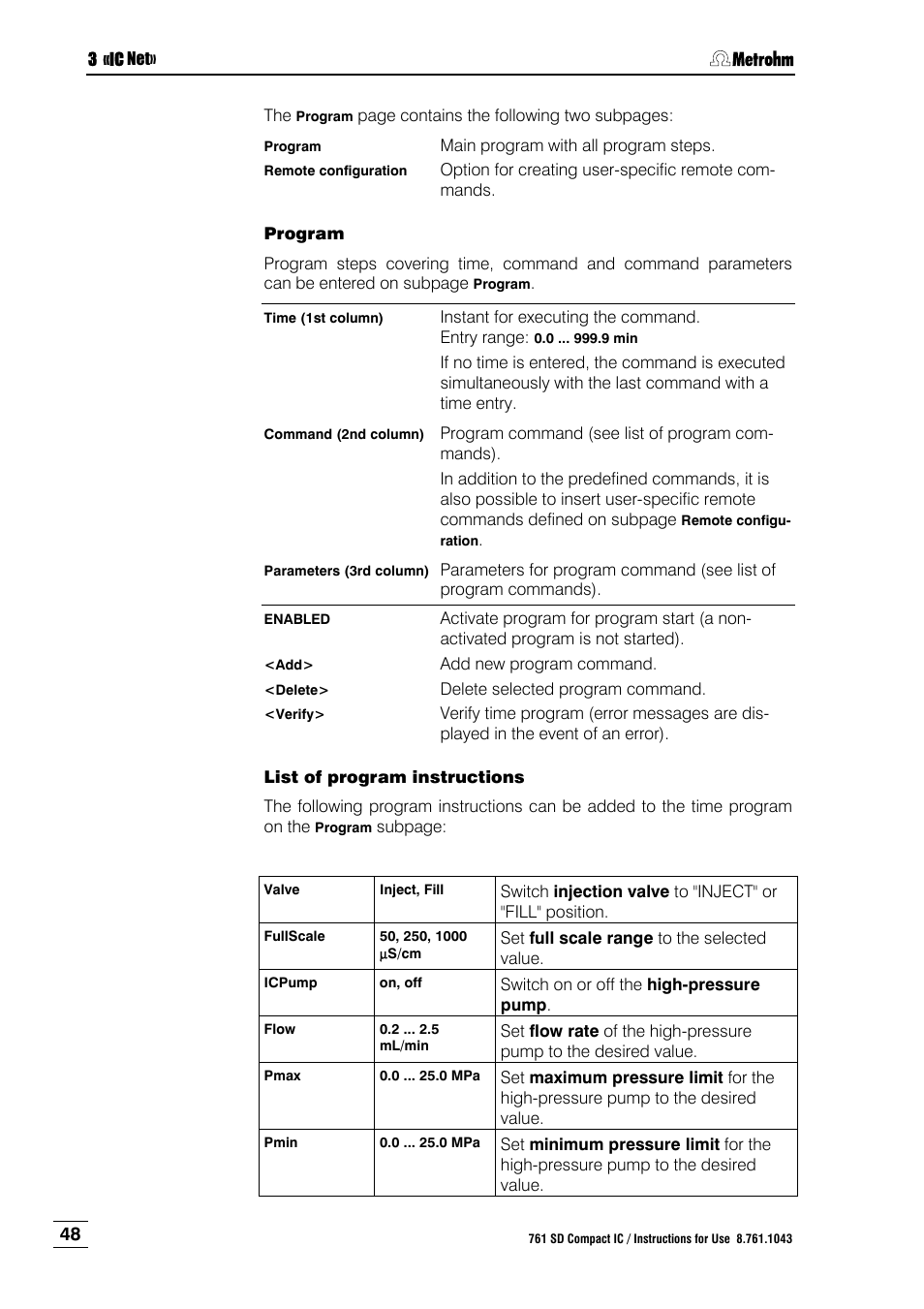 Metrohm 761 SD Compact IC User Manual | Page 56 / 135