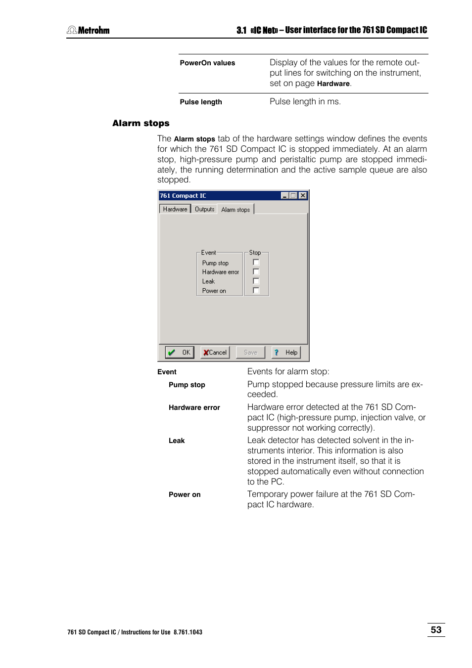 Metrohm 761 SD Compact IC User Manual | Page 61 / 135