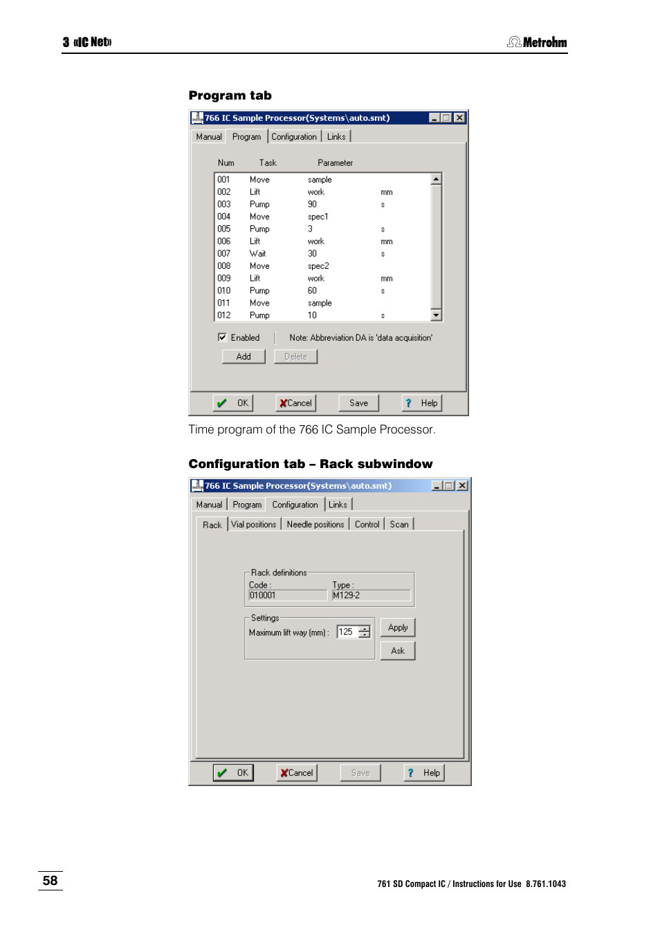 Metrohm 761 SD Compact IC User Manual | Page 66 / 135