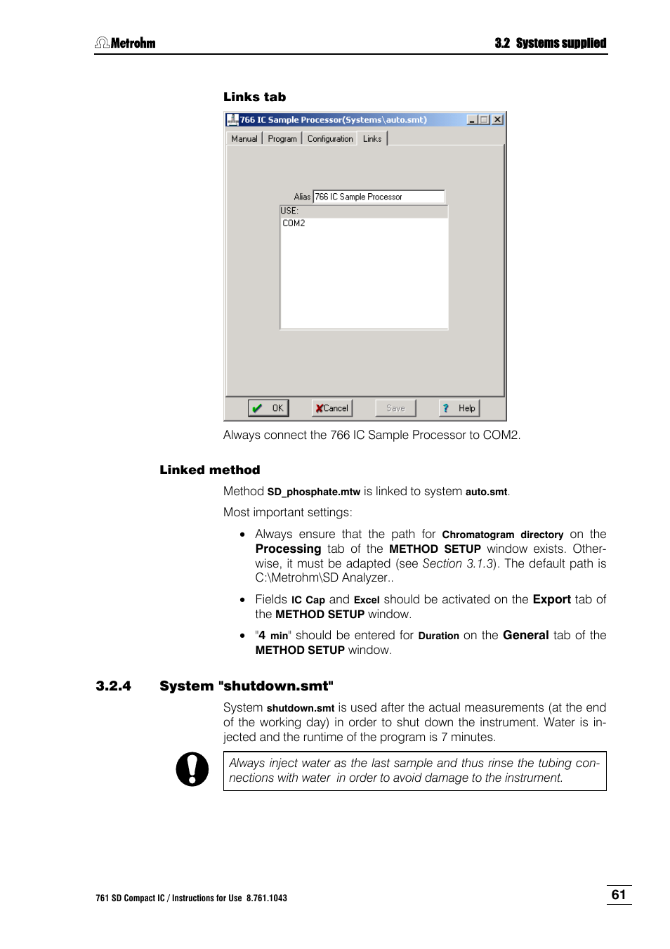 4 system "shutdown.smt, System "shutdown.smt | Metrohm 761 SD Compact IC User Manual | Page 69 / 135