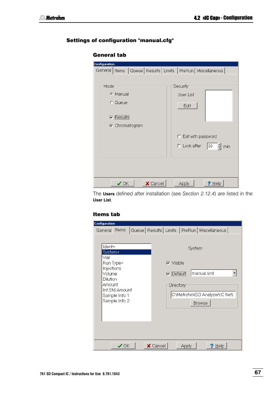 Metrohm 761 SD Compact IC User Manual | Page 75 / 135