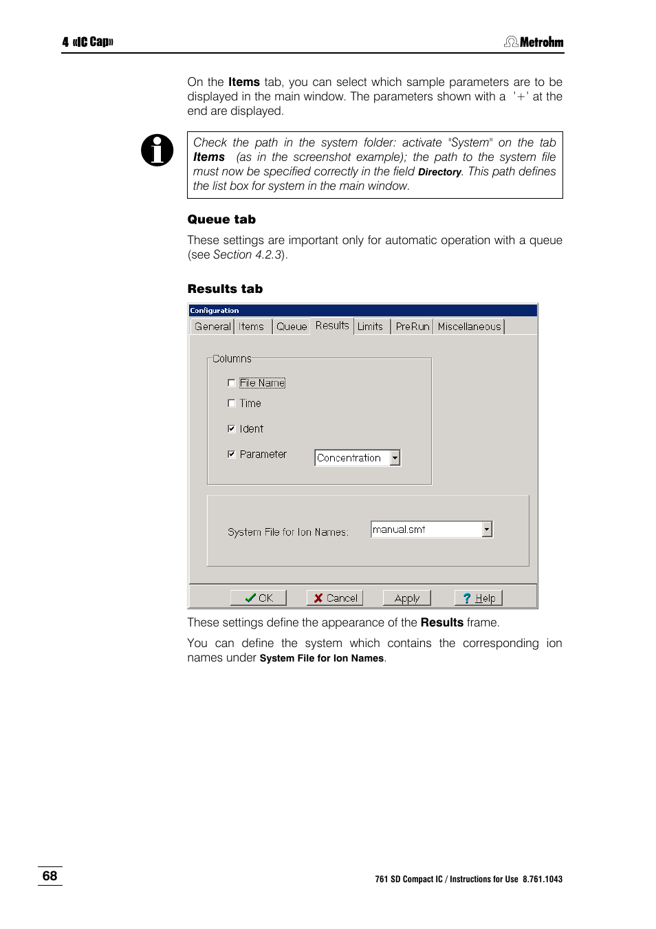 Metrohm 761 SD Compact IC User Manual | Page 76 / 135