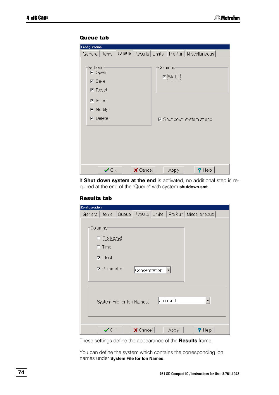 Metrohm 761 SD Compact IC User Manual | Page 82 / 135