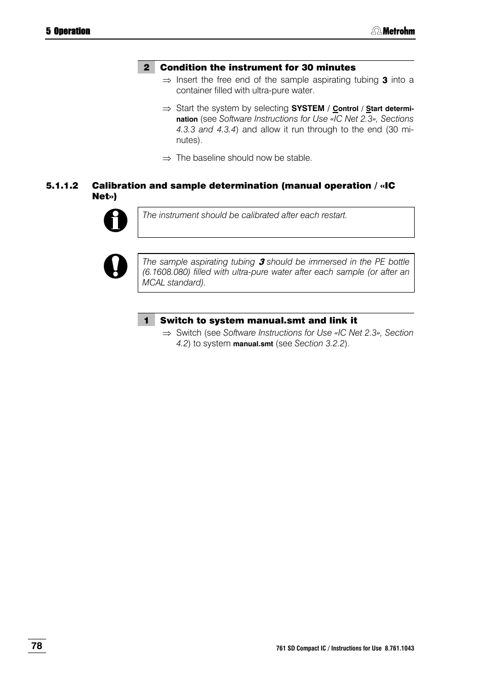 Metrohm 761 SD Compact IC User Manual | Page 86 / 135