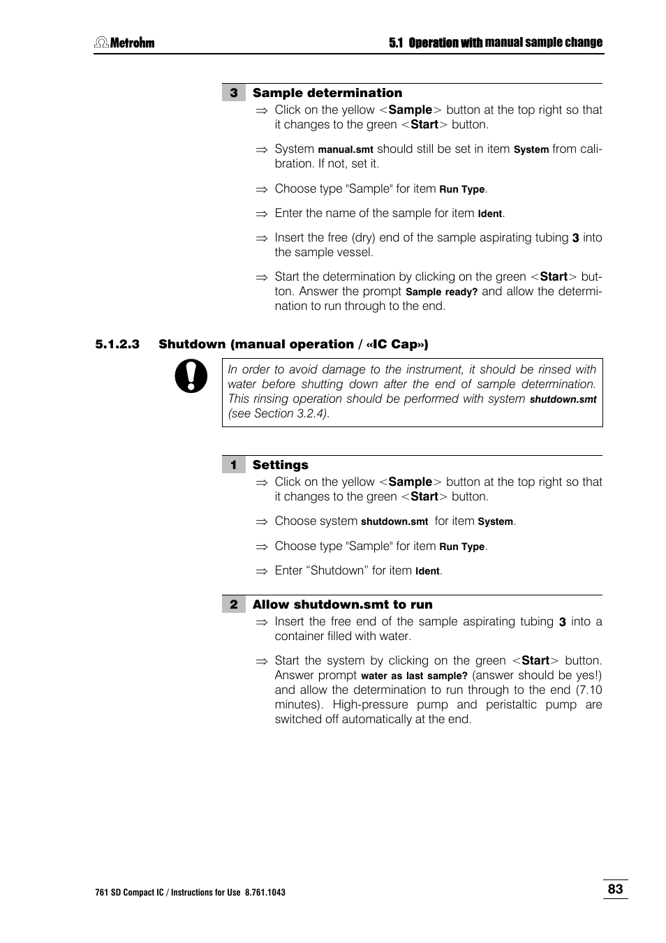 Metrohm 761 SD Compact IC User Manual | Page 91 / 135