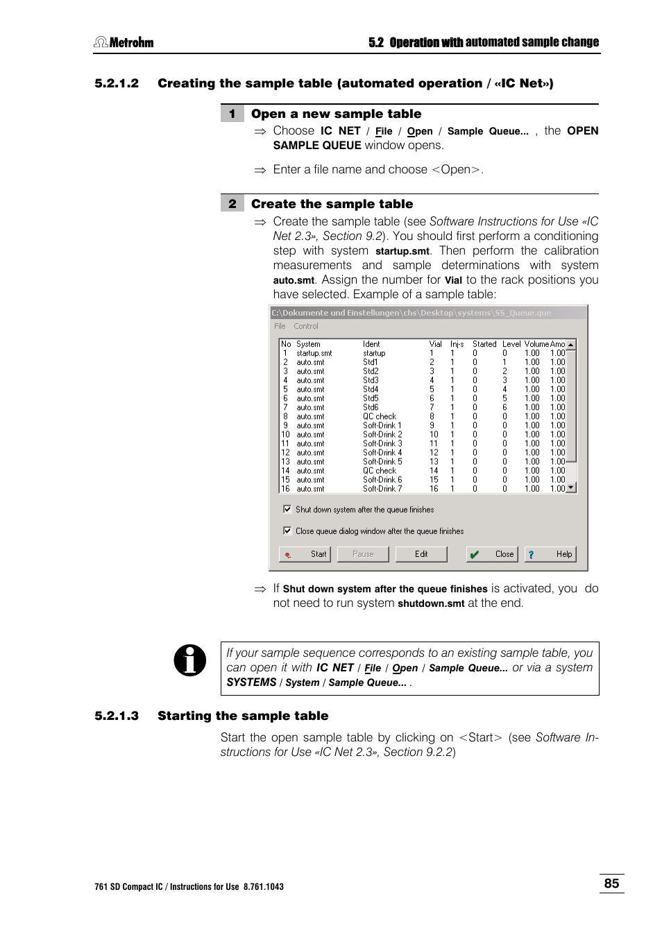 Metrohm 761 SD Compact IC User Manual | Page 93 / 135