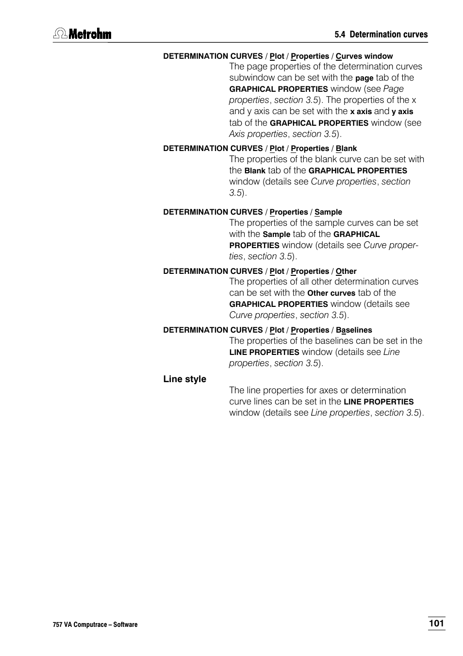 Metrohm 757 VA Computrace User Manual | Page 111 / 198