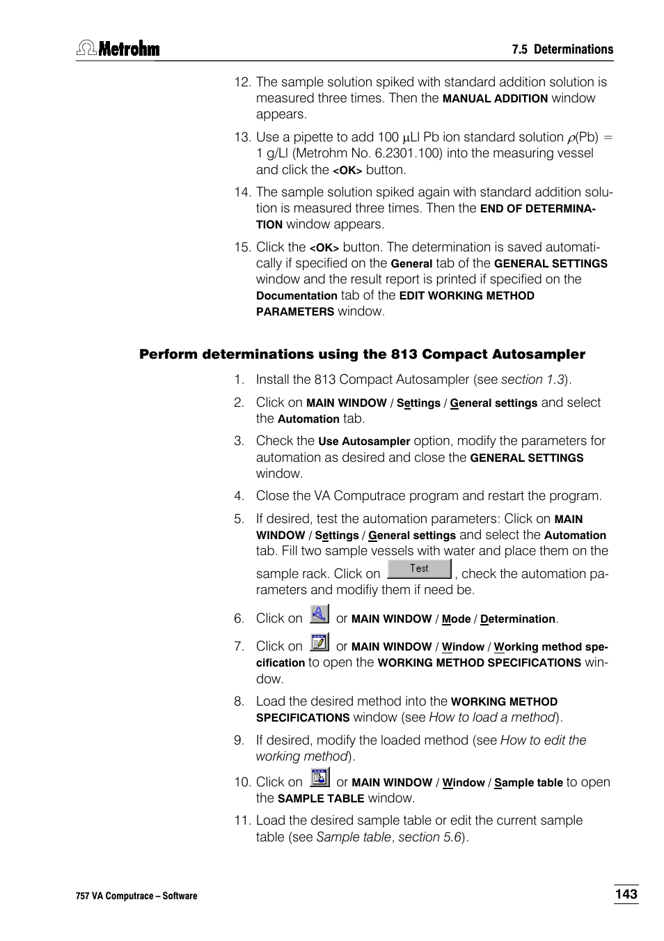 Metrohm 757 VA Computrace User Manual | Page 153 / 198