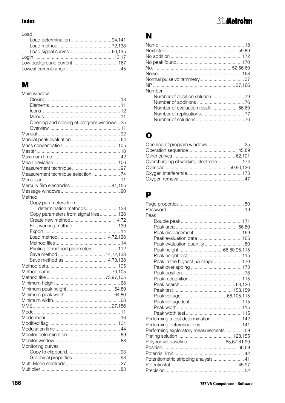 Metrohm 757 VA Computrace User Manual | Page 196 / 198