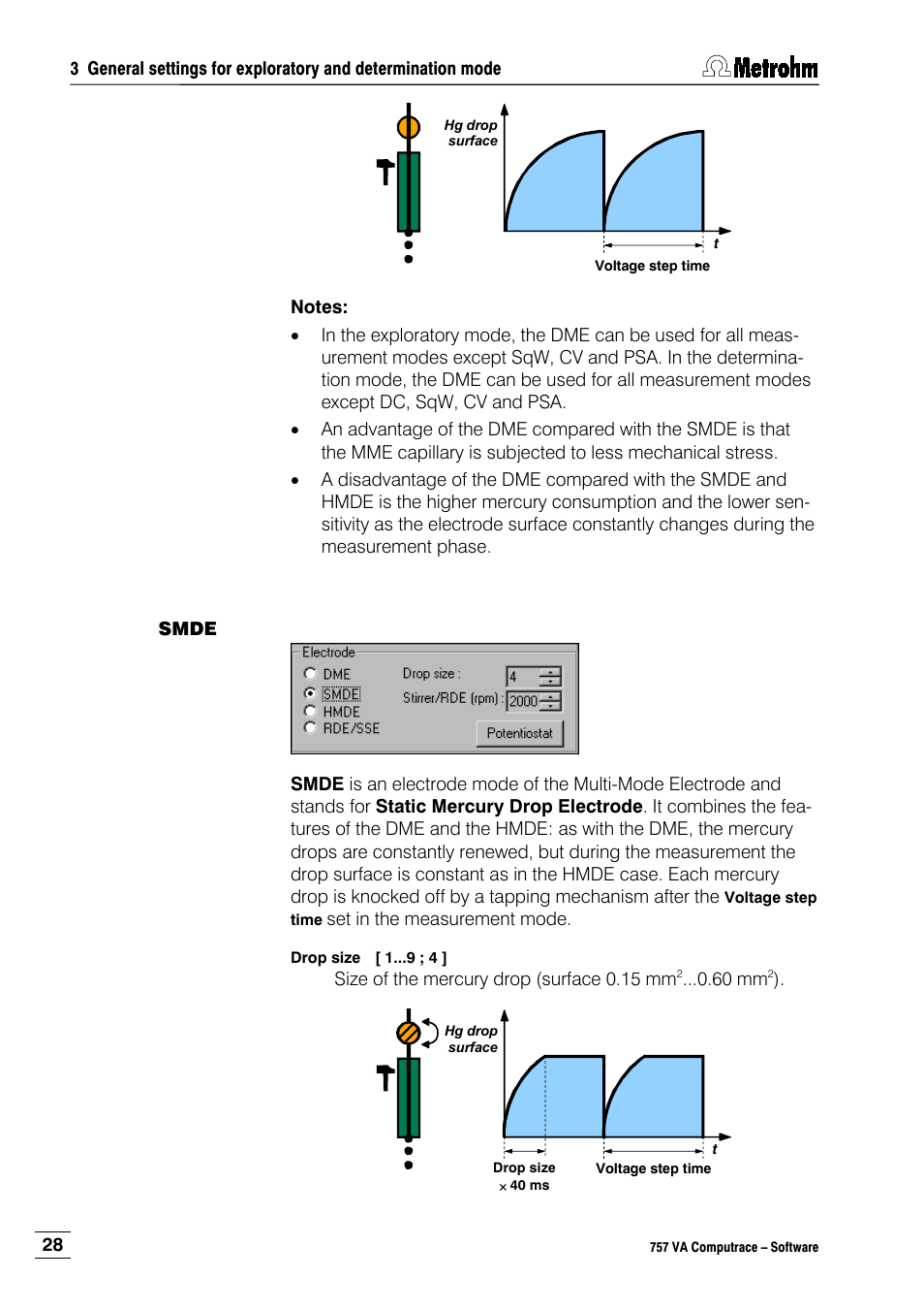 Smde | Metrohm 757 VA Computrace User Manual | Page 38 / 198