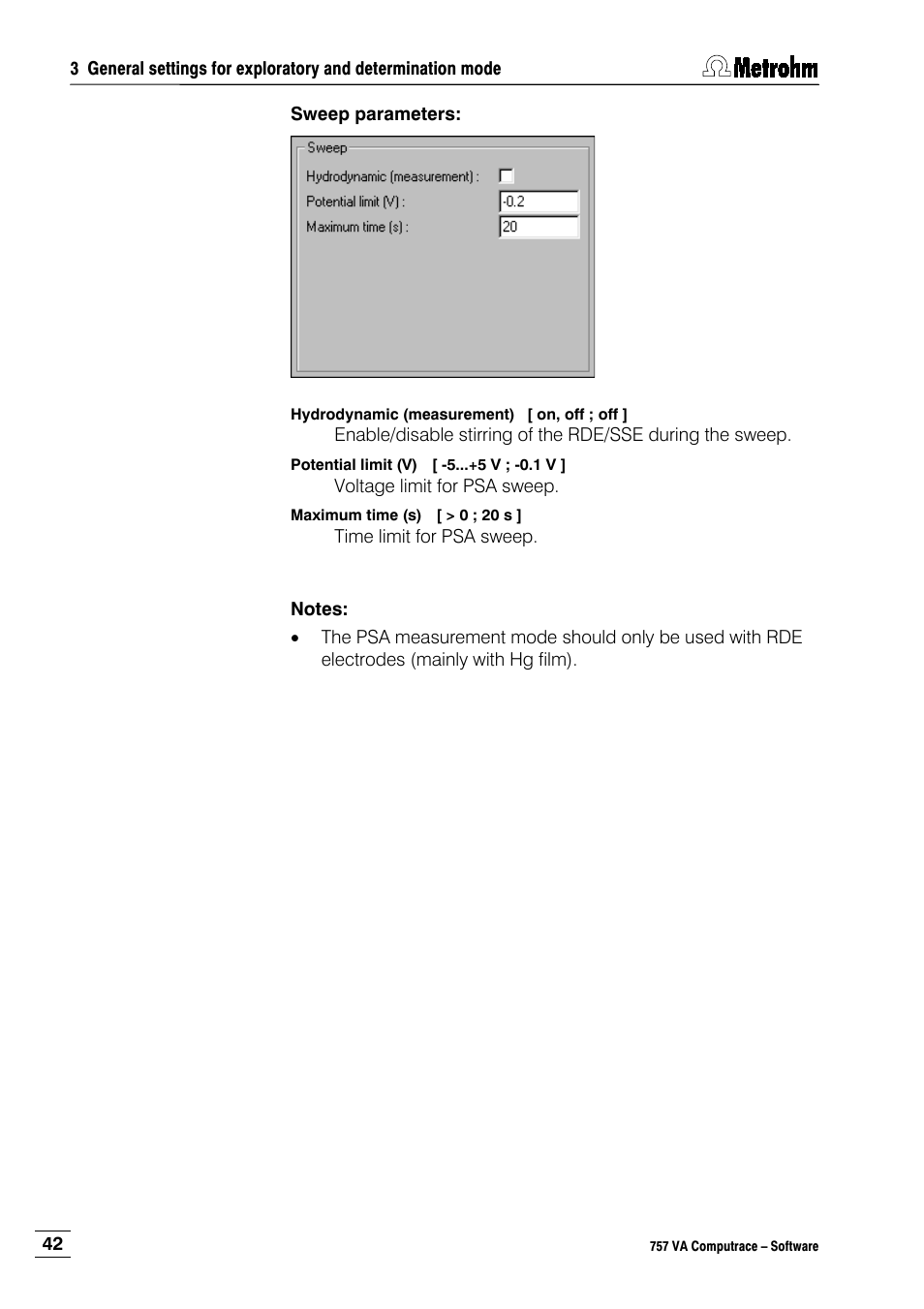 Metrohm 757 VA Computrace User Manual | Page 52 / 198